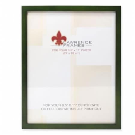 Lawrence Frames Lawrence Frames 756081 Wood Certificate Picture Frame Gallery - Green; 0.77 in. 756081
